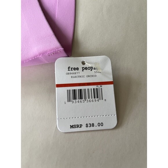 Free People Intimately Nina Bandeau Electric Orchid Size XS - Picture 4 of 4